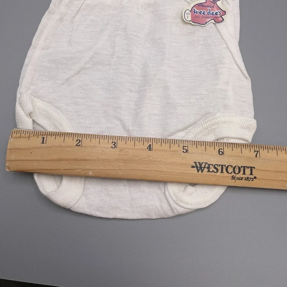 (3) Vtg Toddler Girl Soft Cotton Briefs‎ Panties Underwear Sz 1 Wee Dee's RARE